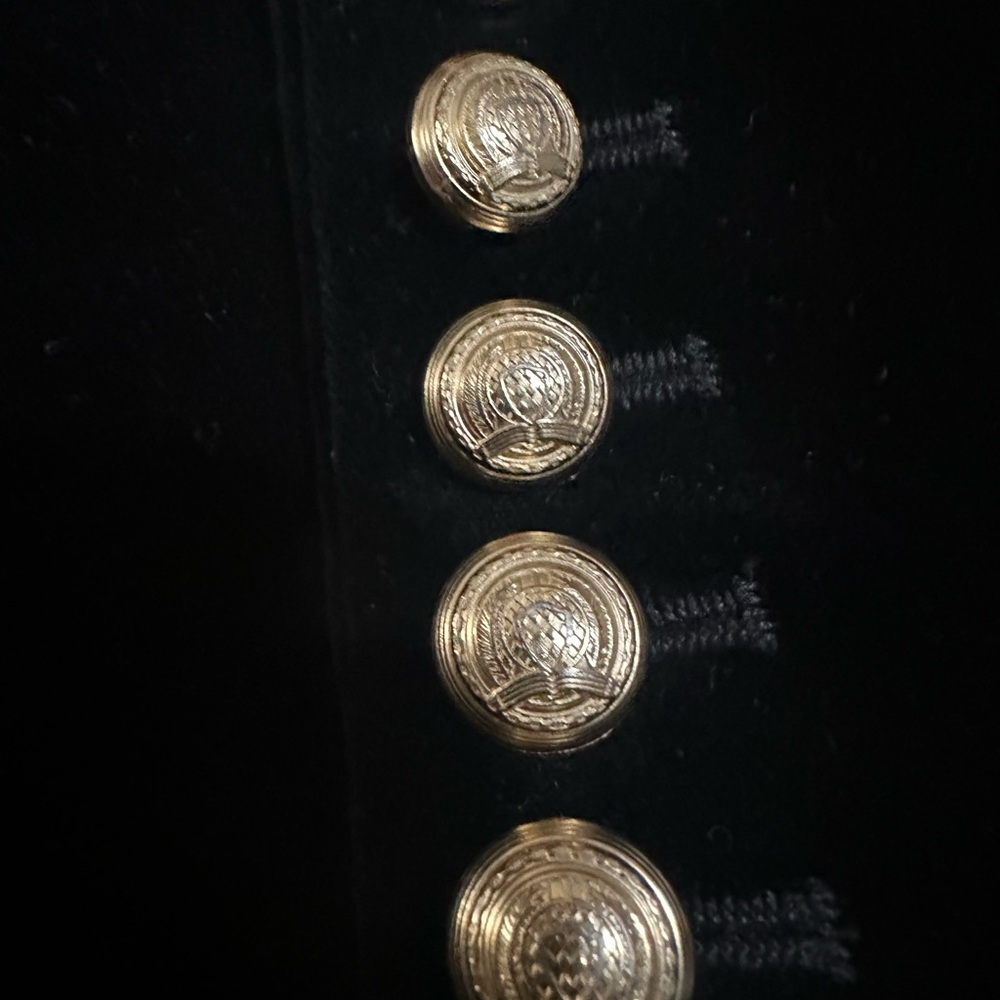 Balmain x H&M Black Velvet Blazer - Picture 4 of 9